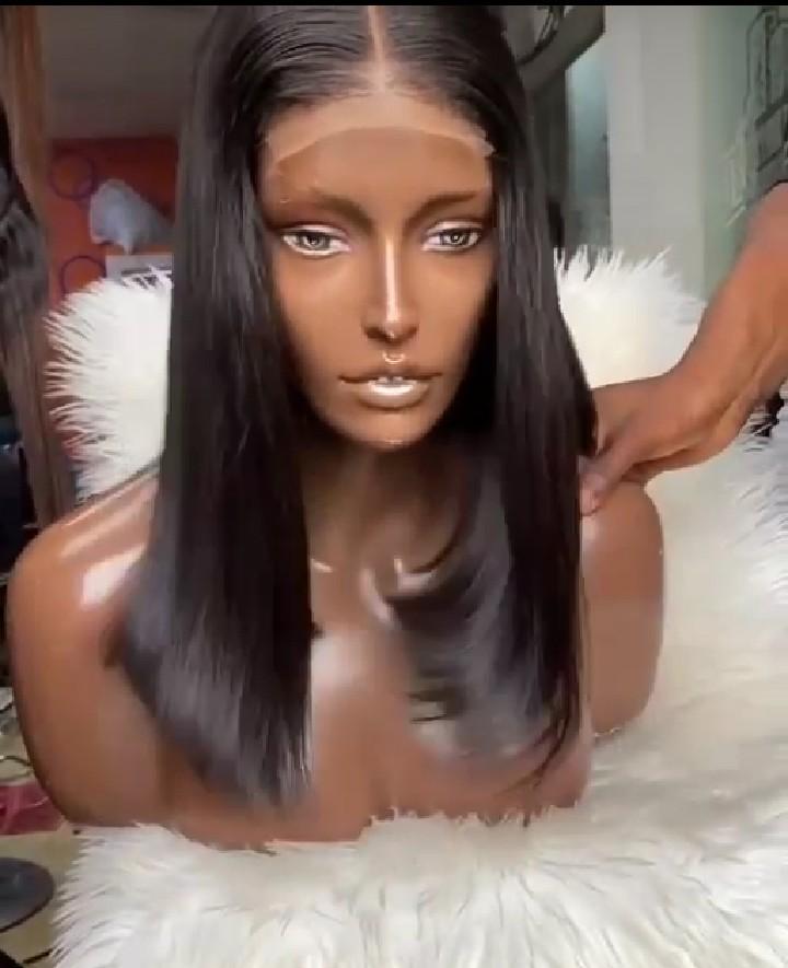 Bone straight and human hair Image 3