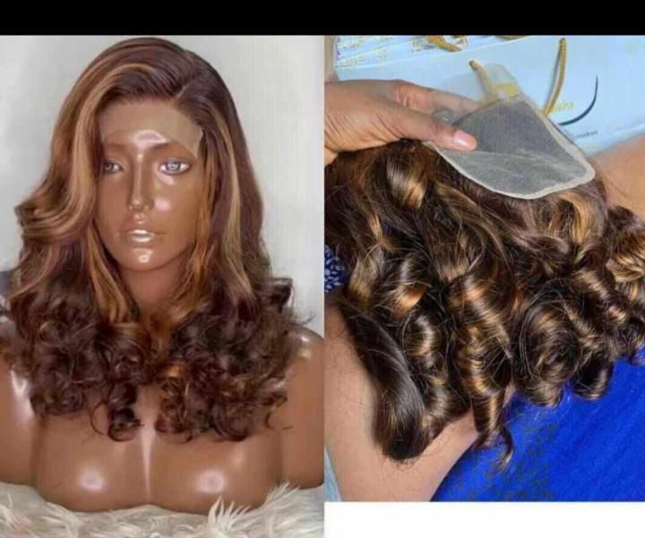 Bone straight and human hair Image 4